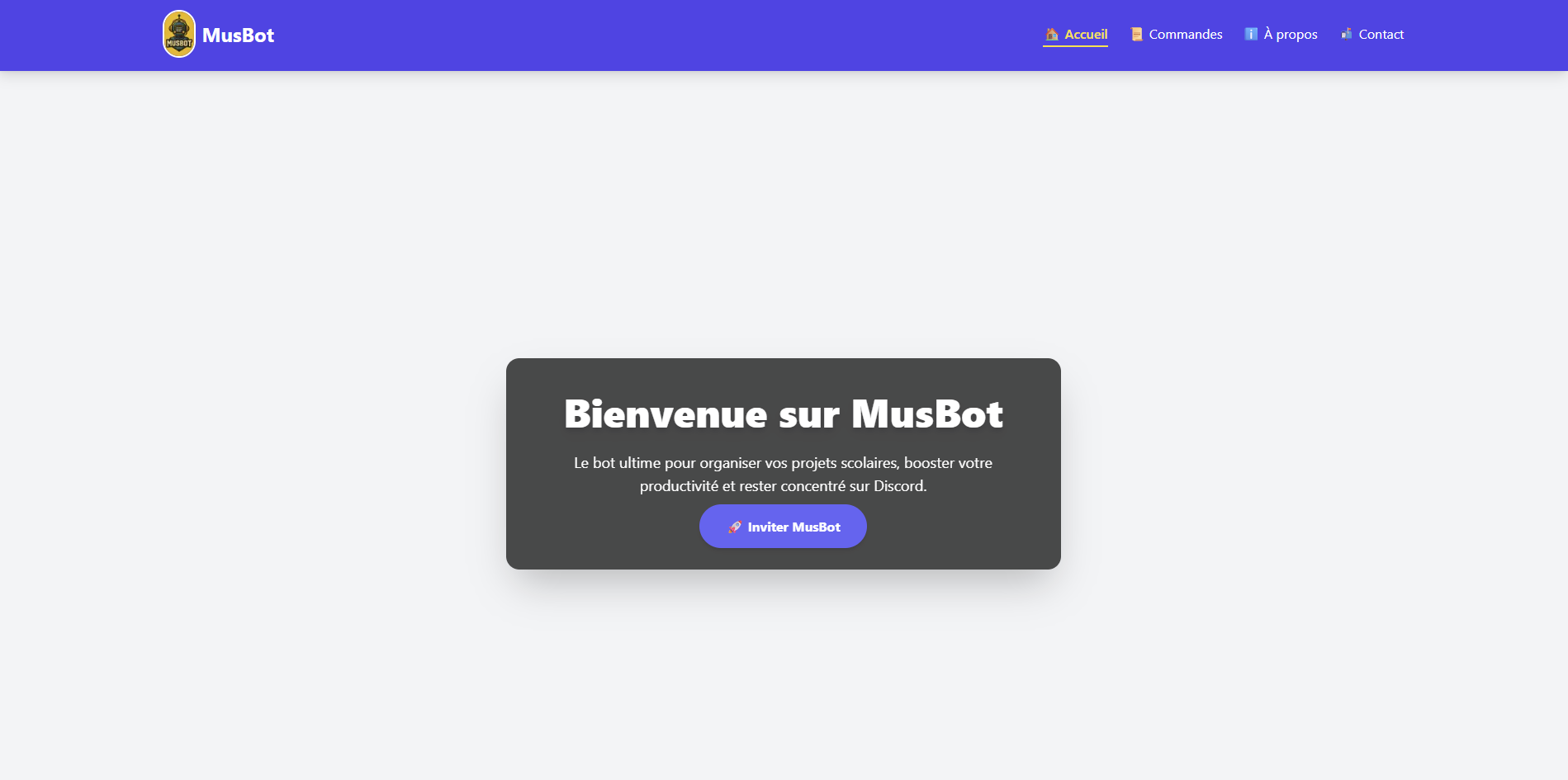 MusBot - Ordonnanceur scolaire Discord